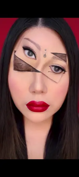 🤪 #mua #makeupartist #mimles #makeup #makeupillusion #illusionart #trippy #fyp #fy #foryou #foryoupage #art #painting #beauty #redlips #glam #eyes #artist #confused 