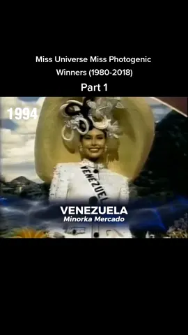 Miss Universe Miss Photogenic Winners (1980-2018) PART 1 #missuniverse 