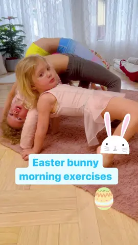 Happy Easter 🐰🐣🍭  #yogainspiration #familyyoga #goodmorning #morningroutine #morninghabits #yogafortoddlers #kidsexercise #kidsworkout #familyfitness #posturecorrection #postureexercises #kidsposture #yogaforspine #backpain #flexibility #parentstips #kidsposture #wellnessjourney   #motherhood #homeworkout 