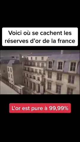 Voici où se cachent les réserves D’or de la france!                                                      #pourtoi #fyp #foryou #france #banquedefrance