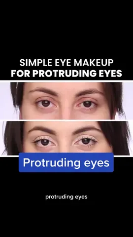 Protruding eyes #simpleeyemakeup #eyemakeup #protrudingeyes #protudingeyemakeup #makeuptutorial 