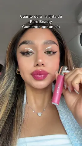 Estoy impresionada de cuanto me duro la #tintadelabios de  @Rare Beauty #comiendo #liptint #tintedlipoil 🤩#rarebeauty 