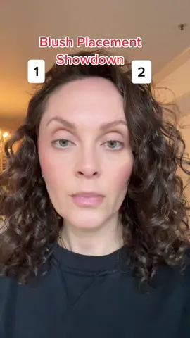 A study in blush placement #blushtechnique #blushtutorial #makeuptutorial #blushtrend #blush #thisorthat 