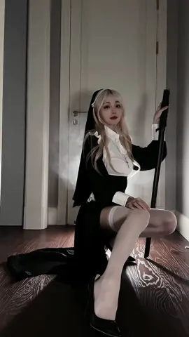 The Nun cosplay #nun #thenun #cosplay #cos #makeuptutorial #makeup #outfit #beauty