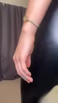 old video of girl on vinyl leggings #vinyl 