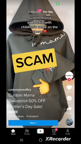 SCAM!! #designsbyholcomb #mothersdayhoodie #CustomShirtsDesigned #hoodie 