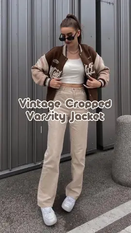 Vintage Cropped Varsity Jacket #varsityjackets #vintagejacket #vintagejackets #womenjacket#womenstyle #womenstylewear #koreanstyle #koreanfashionstyle #koreanfashionwear #tiktokbudolfindsph #tiktokbudolshop #tiktokfind 