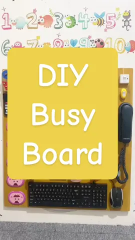 DIY Busy Board for Toddlers! #minivlog #DIY #foryoupage #fyp #busyboard #montessoritoddler 