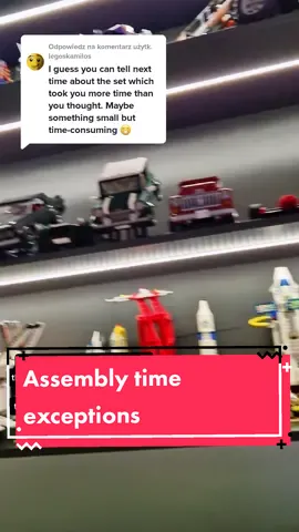 Odpowiadanie użytkownikowi @legoskamilos Here are some exceptions to my average assembly time. #lego #legotechnic #afol #legoroom #legocollection 