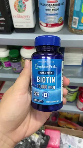 Viên uống bổ sung biotin  Puritan's Pride Ultra Mega Biotin 10,000mcg