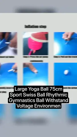 Large Yoga Ball 75cm Sport Swiss Ball Rhythmic Gymnastics Ball Withstand Voltage Environmental Protection Balance Ball Homebit Hurry buy now don't miss out! Click link below! #tiktokshop #tiktokshopfinds #tiktokfinds #whatyouneed #exercise #yogaball #yoga #fyp #yogalover #yogaflow 