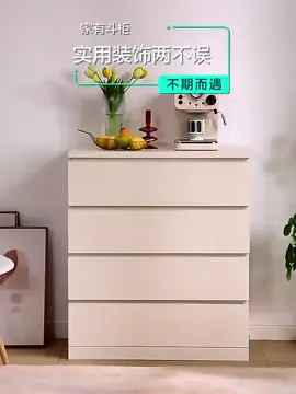 Wood Drawer Cabinet for Clothes 4 Layer (SOLID WOOD) #cabinet #easthetic #foryou #drawerorganization  Details on my bio ☺️