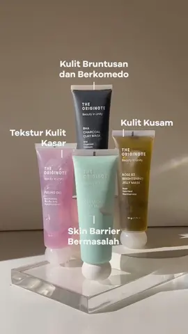 bingung mau pakai masker yang mana? hmm sini sini  Minots beritau masker yang cocok untuk masing-masing permasalahan kulit kalian yg mana 👀 jangan sampai salah pakai masker yah 😘🤍 #TheOriginote 