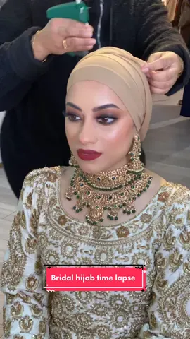 Dropping another time lapse with another style I hope you enjoy it.  Bridal makeup & hijab by me  Stylist @BASHYMUA  Outfit @bidaailondon  Jewellery @SOKORA JEWELS  #bridalmakeup #hijabstylist #hijabstylisteastlondon #indianbride #nikahmuda #bridalshoots #baraat #pakistanibride #mua #trendingbridal #londonhijabstylist #fyp #bridallook 