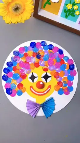 Teach you to draw a clown#interesting #painting #creative #forkids #creativehandmade #DIY #handmade 