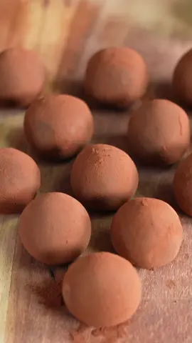 Only 2-ingredients Truffles Chocolat 材料2つのトリュフ・ショコラ #cocoa #asmr #cooking #tiktokfood #truffle