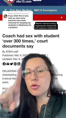 Replying to @dsdfxbhb #greenscreen #oklahomacheck #oklahomastate #protectourchildren #protectyourself #teacherstudent #parentslove #parentsontiktok #parentsvskids #parentstobe #protectkids 