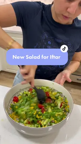 Tried a new salad today for Iftar! #yummy #satisfyingvideos #RamadanCookingRecipes #RamadanCookingRecipes #tiktokcookbook 
