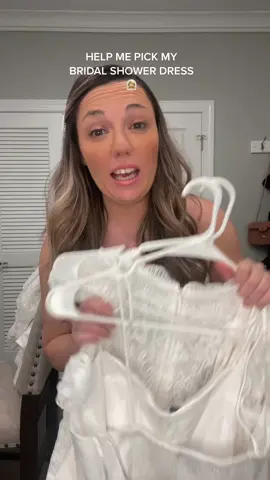 Help me pick my bridal shower dress! Please comment which one yall like the best!! Thanks!! 💕💕💕#bridalshower #bridalshowerdress #bridalshowerdresshaul #bridehelp #summer2023bride #2023bride #bridetobe 