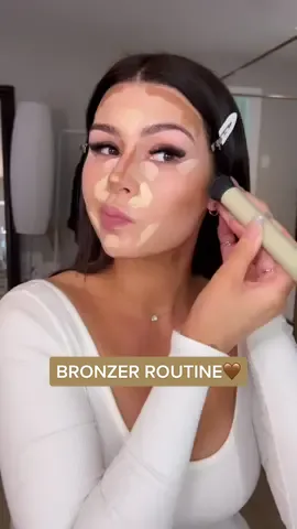 Bronzer routine using my fav @rarebeauty bronzer stick in Happy Sol 🌞🤎✨ #rarebeauty #rarebeautybronzer #bronzertutorial 