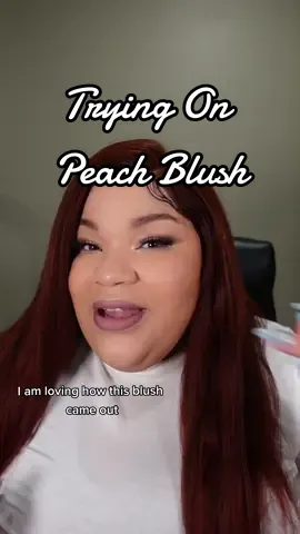 Okay but Peach blush might have been made for me 😍😍 I LOOOOVE IT. And apparently my undertone is peach and not neutral ✨️🍑 #sephorasquad2023applicant  #springmakeuplook #plussizemakeup 