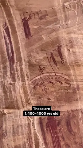 “These were created by the Desert Archaic people, who inhabited this region from 8,000 BC - 500 AD. Unlike other rock art styles in Utah, BCS is predominantly anthropomorphic in nature. These ghostly figures often appear with enlarged heads, bug-eyes, and may or may not have arms and legs. They are often depicted with an animal near them such as a bird, snake, rabbit, sheep, etc. and they are typically tall, up to 9 feet in height. This middle panel takes those typical traits and throws them out the window. This depiction is much smaller than other BCS depictions - only about 2 feet wide and a foot tall, the figures don’t possess the same features as other panels, and the round shape with the animals in it - I’ve never seen anything like it anywhere else. Is it the planet with roaming beasts and an atmosphere? Are those hovering alien visitors over earth? Or is this a cell membrane and mitochondrion? It feels like a depiction of the macro or of the macro, both of which are a complete head-scratcher for this art and this culture time period. There is speculation about ancient technology in places like Egypt and Peru, but  I can’t help but be curious about this panel in the same regard.” - @abbiewarnockmatthews  💯 Credits: 🌟@abbiewarnockmatthews🌟 #Ancient #Archeology #Artifacts #Historical #Ancienthistory #Archaeology #Ancientcivilization #Ancientruins #Ancientcity #Ancientworld #Myth #Heritage #Historicalplaces #Mythology #Ruins #Ancientgreece #Historylover #Statue #Tombs #Ancientarchitecture #Ancientgreek #Ancientegypt #Ancientrome #Ancienttimes #Historychannel #Historyfacts #Archaeologicalsite #Unescoworldheritage #History #Culture  