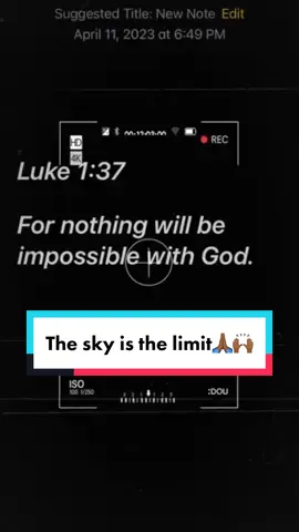 The sky is the limit! Amen!! #jesuslovesyou  #godfearingwoman #liverightnow 