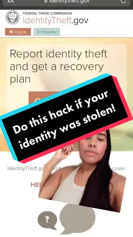 #greenscreen Do this if you’ve been a victim of identity theft. #credit #diycreditrepair #diycredit #identity #identityfraud #identitytheftawareness #stolenidentity #fyp #fypシ #fypage #fypシ゚viral 