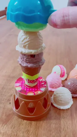 Ice Cream Tower #icecreamtower #educationaltoysforkids #fyp #familygame #pretendplay #fungames 