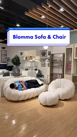 SOFT, COZY, and OH-SO-FLUFFY! ☁ Sink into the softest, most comfortable seating experience of your life with our Blomma Sofa & Lounge Chair here at #furnituresourcephils ✨ #fyp #foryou #foryoupage #foryourpage #furnituremanila #furnitureshowroomph 