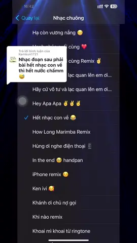 Trả lời @Kemkun1721    Hết nhạc con về 😂 #nhacchuongiphone #nhacchuong #nhacchuongdienthoai #ringtone 