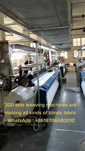 300 sets weaving machines are making all kinds of blinds fabric  WhatsApp : +8618706580010 #shangrila #vertical #blinds #smartblinds #romanblinds #windowcoverings 