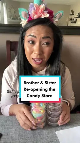 What happened to the candy store? #brotherandsister #kidsbelike #lifewithkids #momlife 
