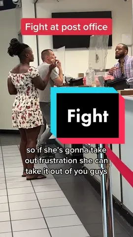 Fight at the #postoffice 😅 #post #fight #argument #girlfight 