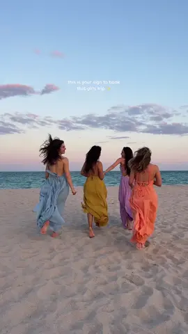 & wear cute dresses!! ✨🌊 #miami #girlstrip #beachvibes #sunsetlover #bestiesforever #floridalife 