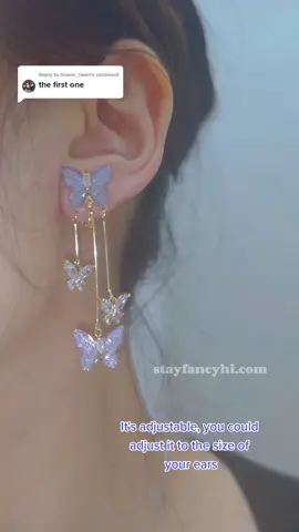 Replying to @flower_fawn comfortable to wear and won't fall off💗#jewelryaesthetic #cliponearrings #butterflyjewelry #butterflyearrings #butterflyfairy #stayfancyjewel #SmallBusiness #foryoupage 