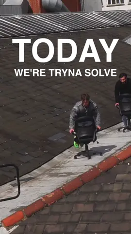 highly recommend riding office chairs on your roof #office #worklife #startup 