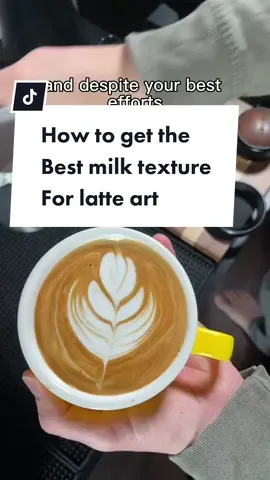 Latte art can be hard to master, so here's some tips for getting the right milk texture #espresso #latte #latteart #espressomachine #coffee #coffeetiktok  How to get the best milk texture for latte art. Latte art tutorial