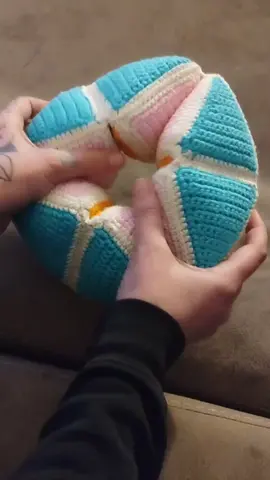 I made a crochet fidget! My kids absolutely love it and it helps to calm them down. It's pretty cool!!  #crochet #crochetersoftiktok #crocheter #fidget #fidgettoys #adhd #anxietyrelief #sensory 