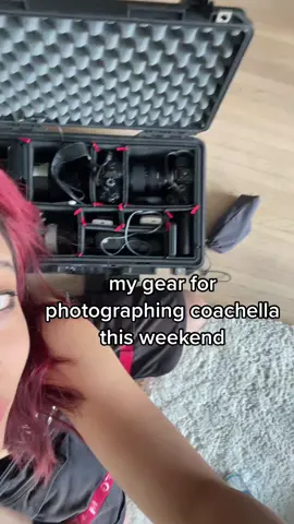 gear walkthrough for working coachella this weekend! thank you sm @mpbcom for sending me a sony a7riv to play withh 💞 