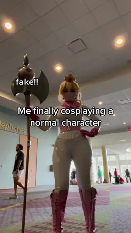 Bruh 🗣️ fake prop! by @bash.cos #princesspeach #mario #supermario #fypシ #foryou #cosplay 