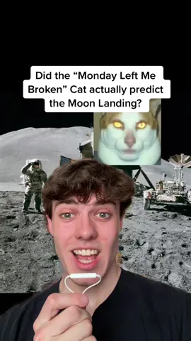 Monday Left Me Broken, But Tuesday Gave Me The Moon Landing Script 😸 #fyp #cat #predict #funny #epic #meme #yeet #viral #greenscreen