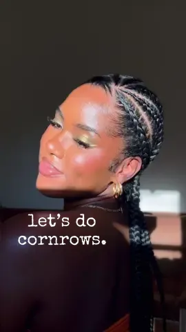 We got a quickie protective style this time around☝🏽 I love being able to cut corners when styling and have my @kisscolorsandcare products, back me up #KissColorsPartner #protectivestyles #cornrows #braidstutorial 