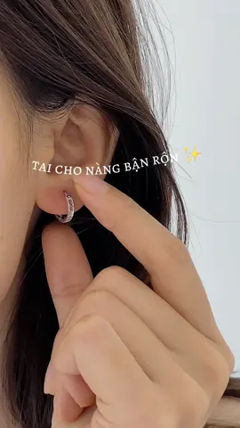 Bông tai dành cho cô nàng bận rộn nhưng lúc nào cũng rạng rỡ đây ạ 🔅 #aurasilver #bongtaibac925 #silver925 