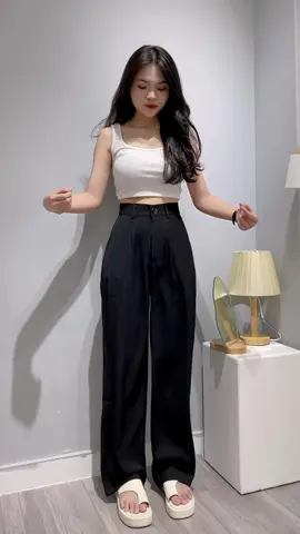 Lên đơn ngay nàng ơii!!! Xinh xuất sắc luôn ạ ❤️  Chiếc quần tây ống suông vải cotton lạnh, mềm mịn và ít nhăn 🫶🏻 #quan #quanongrong #quanjogger #quanao #quần #quanongsuong #quanaoquangchau #xuhuong #tiktokshop #outfitideas 