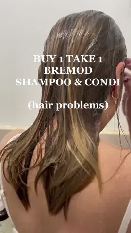 Ito naka-help sa damaged hair ko. Buy 1 take 1 Bremod Shampoo & Conditioner for your hair problems. #buy1take1bremodshampooandconditioner #bremod #bremodshampoo #bremodconditioner #bremodpremiumph #damagedhair #hairproblems #fyph #foryou  #trending 