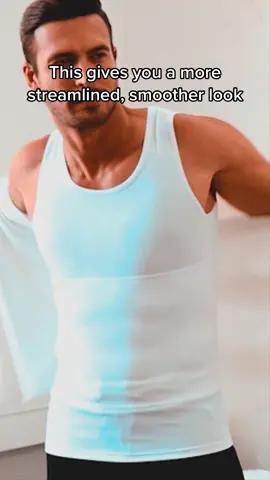 Get a more streamlined & smoother look with this slimming undershirt #slimming #undershirt #compressionshirt 