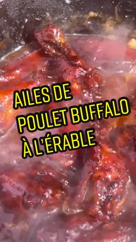 BEST WINGS EVER. BUFFALO MAPLE WINGS #recette #wings #chicken #buffalo #maple #erable #montreal #quebec 
