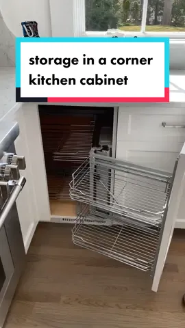 What would you store in this corner cabinet? #kitchenreno #kitchenrelocation #kitchenrenovation #cornercabinet #kitchencabinet