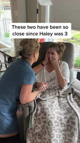 4/14/2023 Haley is still fighting. Today has been a tough day emotionally. Sharon was Haley’s next door neighbor since she was 3. Haley has always considered her to be a second Mom. They spent a lot of time together over the years as Haley grew up. Now we only live a block over so they are still very close. #cancer #grief #sick #friendship #Love #cry #family #memories #dying #jesus #fyp 
